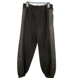 NWT Mono B Black Fleece Thick Jogger Pants Women's Size Large